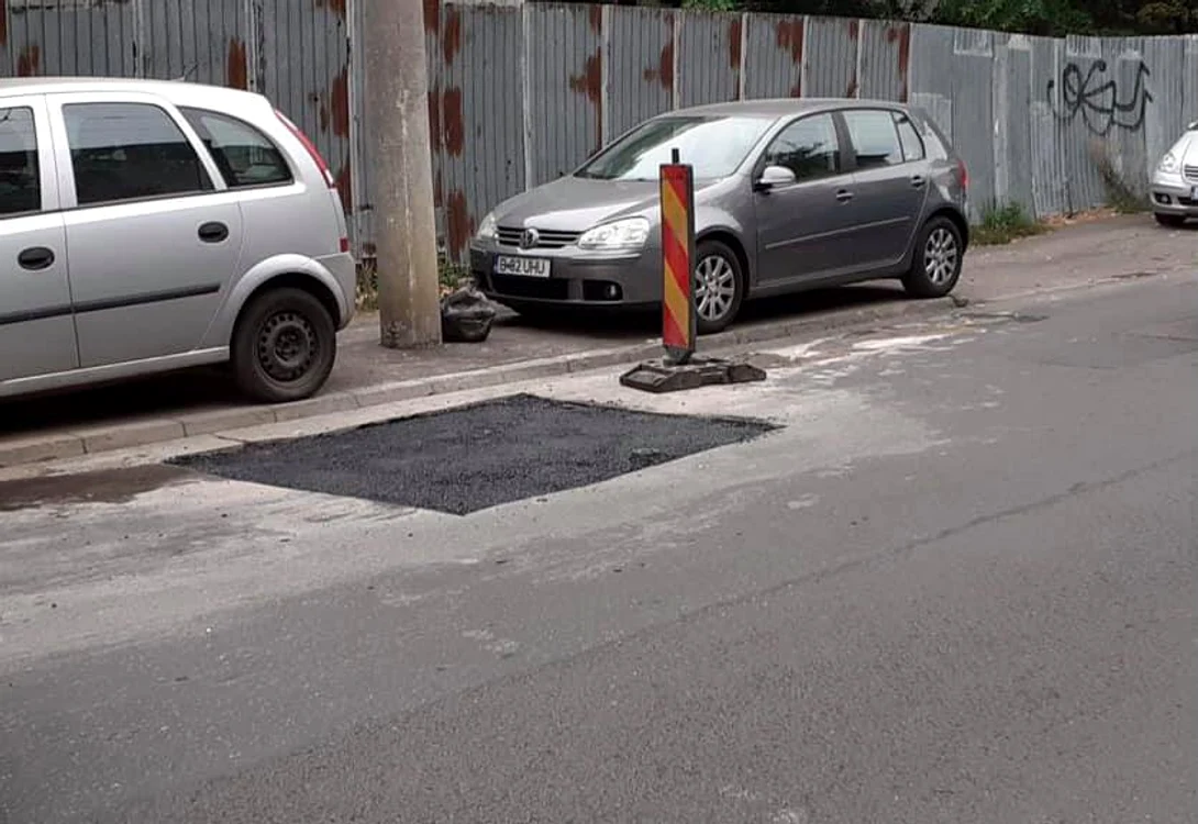 
    Trecere de pietoni proaspăt marcată  