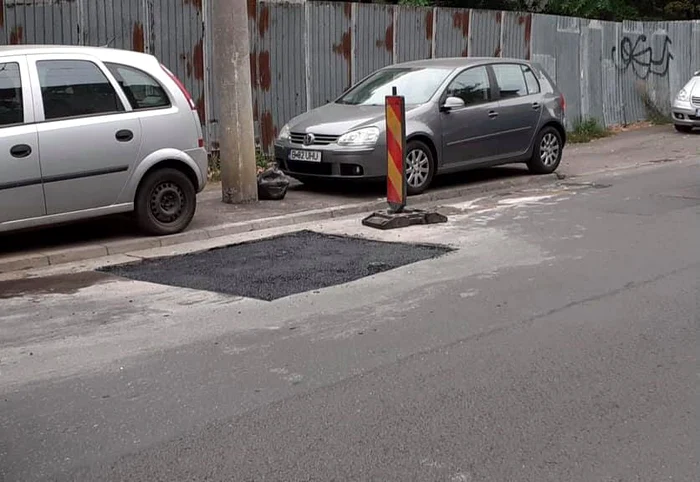 
    Trecere de pietoni proaspăt marcată  