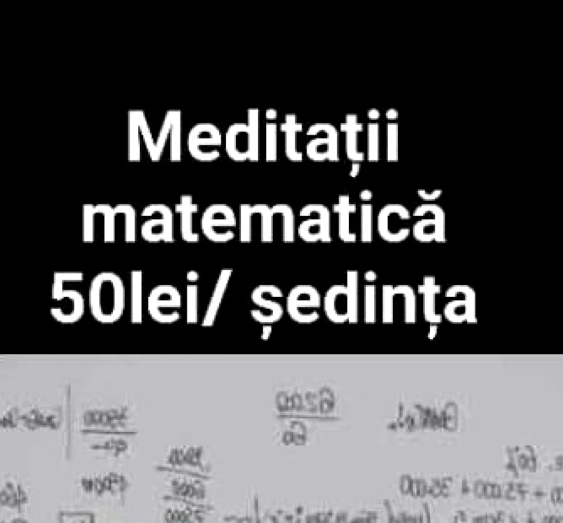 Mulţi profesori de matematică dau anunţuri pe internet că aşteaptă elevii la meditaţii