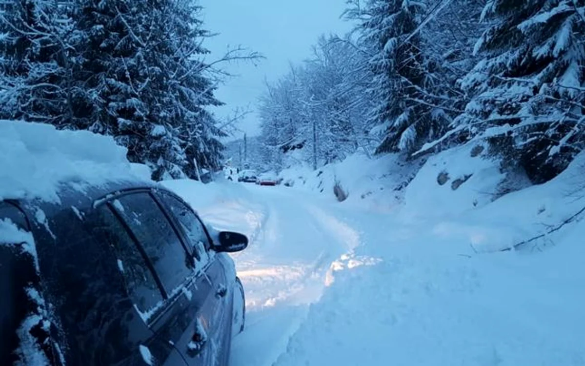 Peisaj de iarnă în judeţul Maramureş. FOTO: Facebook