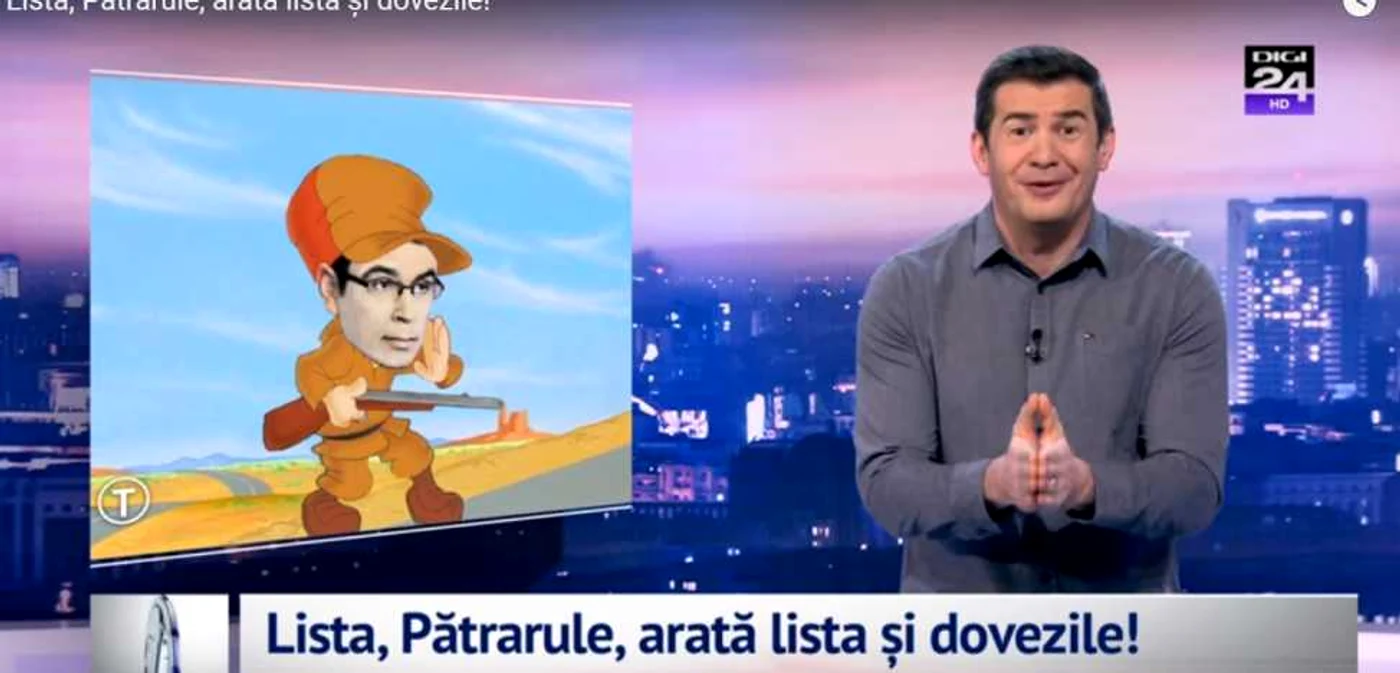 Dragoş Pătraru, realizatorul Starea Naţiei, şi Cosmin Prelipceanu, redactorul-şef Digi24, schimb de replici pe post FOTO Captură Adevărul