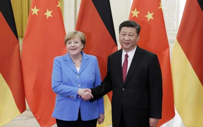 Angela Merkel şi Xi Jinping Foto: EPA/EFE