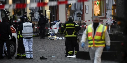 Atac cu masina in Trier Germania FOTO AFP / Sebastian Schmitz