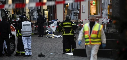 Atac cu masina in Trier Germania FOTO AFP / Sebastian Schmitz