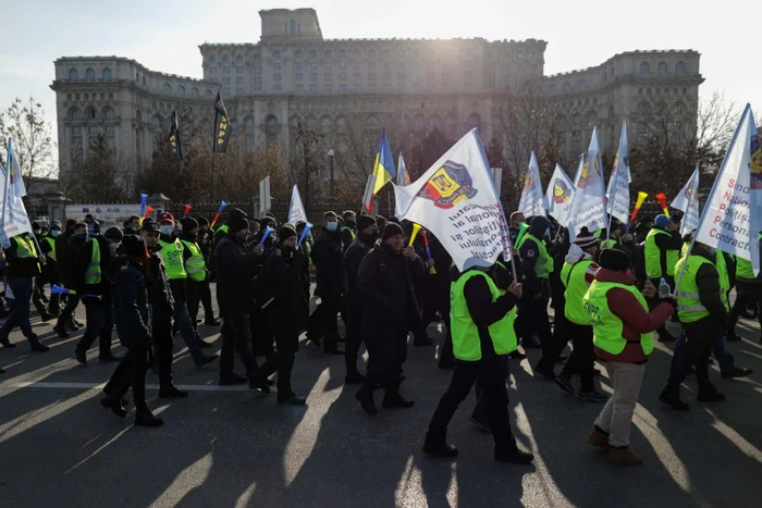 Protestele polițiștilor. Foto: Inquam Photos/Octav Ganea