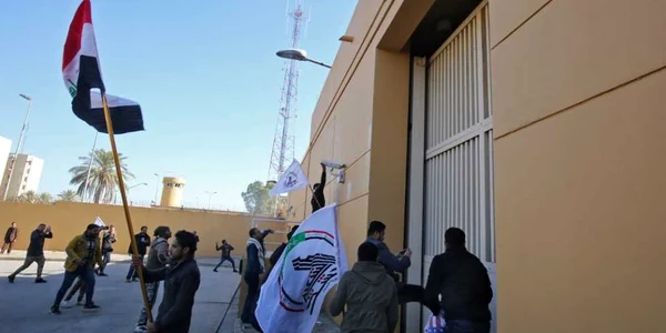 Ambasada SUA din Irak atacată / FOTO AFP / 31 dec 2019