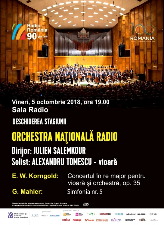 Alexandru Tomescu deschide noua stagiune de la Sala Radio jpeg