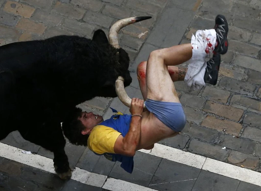 Alergătorul nu mai simte durerea din cauza adrenalinei. (Foto: Reuters)