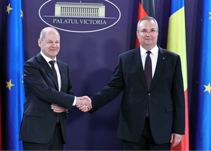 Scholz, primit de premierul Ciucă la Palatul Victoria. Angajament pentru intensificarea relației româno-germane