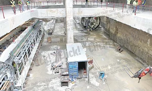 “Cârtiţa Filofteia” a fost coborâtă  ieri în staţia Academia Militară jpeg