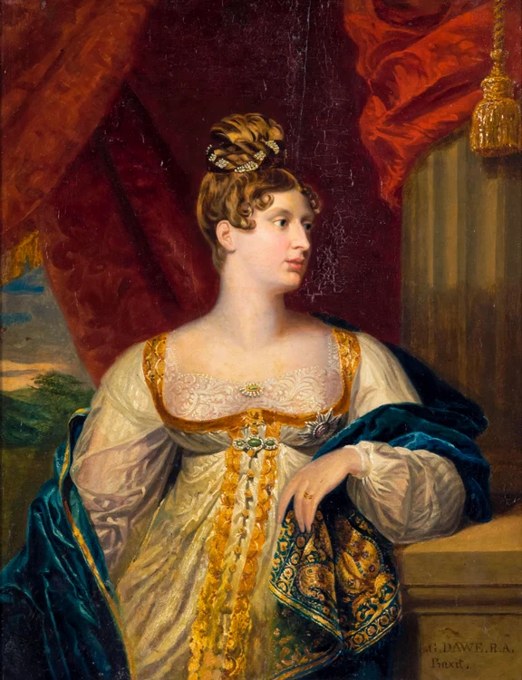 Prințesa Charlotte Augusta de Wales (1796 1817), portret pictat de George Dawe, circa 1817, Profimedia (2) jpg