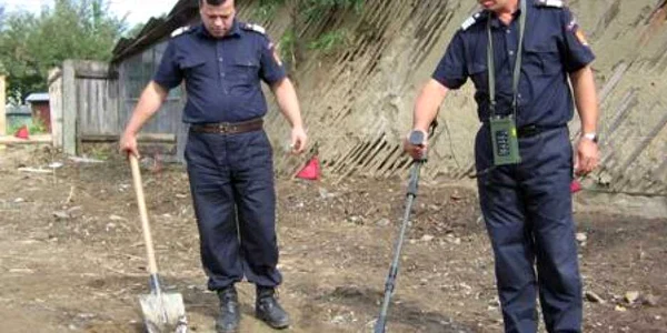 Zona a fost cercetată cu detectorul de metale