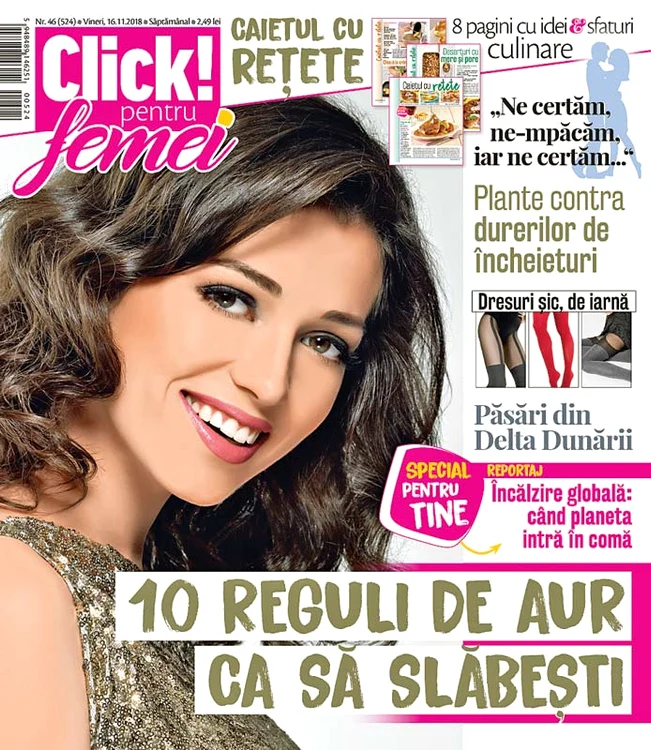 Mai citeşte în revista „Click! pentru  femei“ de vineri: 10 trucuri care te ajută cu adevărat să slăbeşti