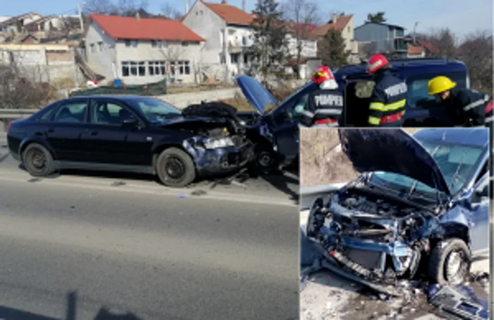 Drumul expres a fost blocat ore în şir până când poliţiştii rutieri au terminat cercetările la faţa locului iar maşinile avariate au fost ridicate. FOTO: Facebook - Grupul Info Trafic Bihor)