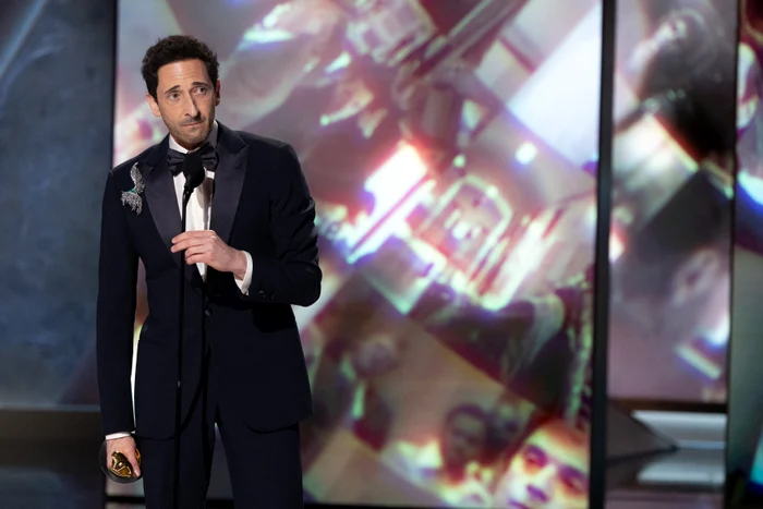 Adrien Brody a fost criticat pentru gestul său, dar şi pentru discursul prea lung. Foto: Profimedia