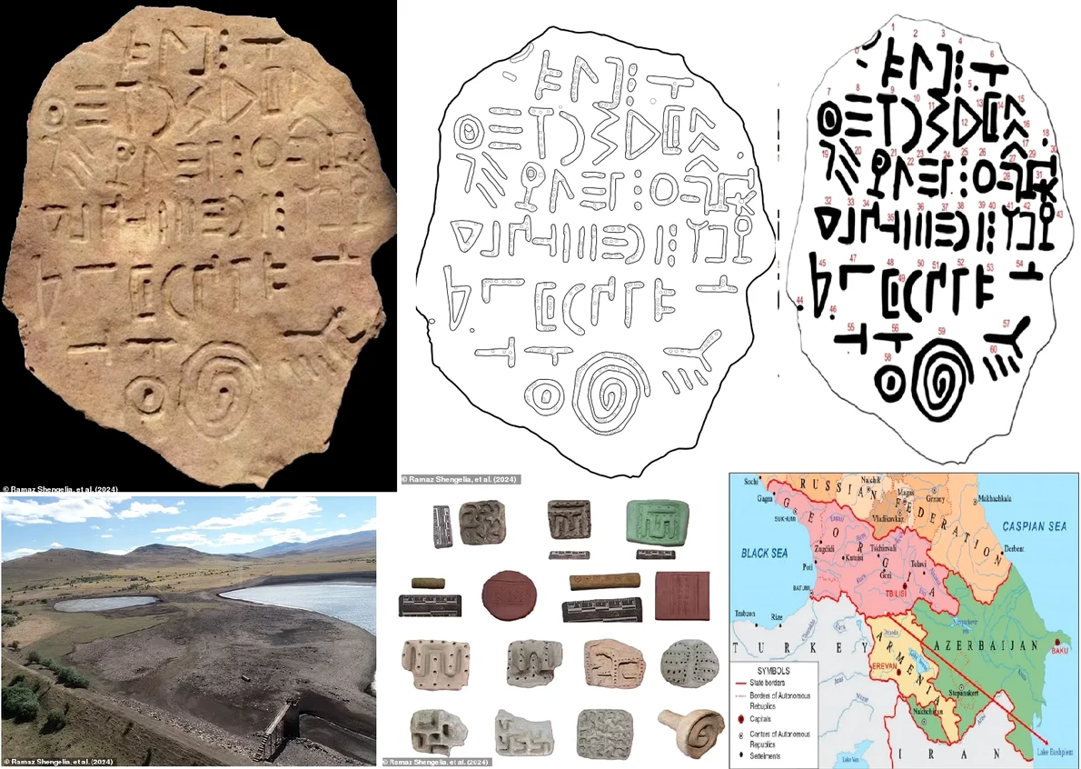 Inscripție misterioasă într-o limbă necunoscută descoperită lângă Lacul Bashplemi Georgia Colaj R Shengelia et al