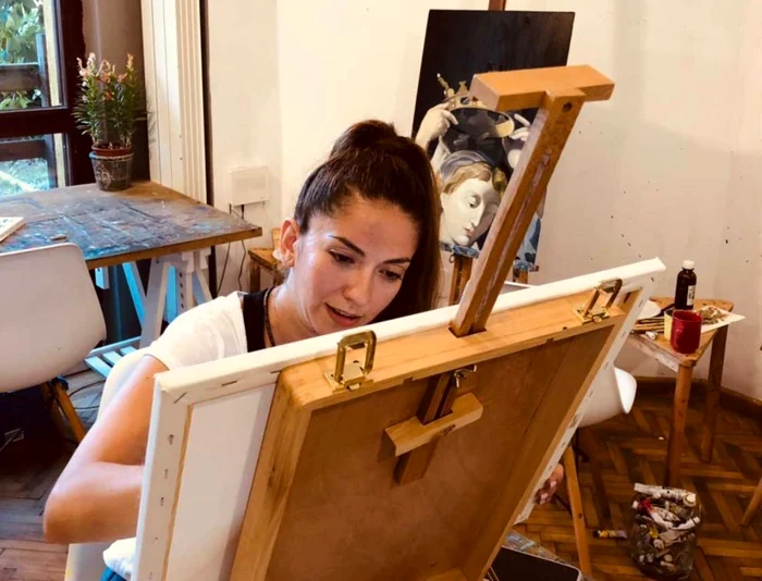 Gabriela Marin, psionată de picturăfoto: arhivă personală