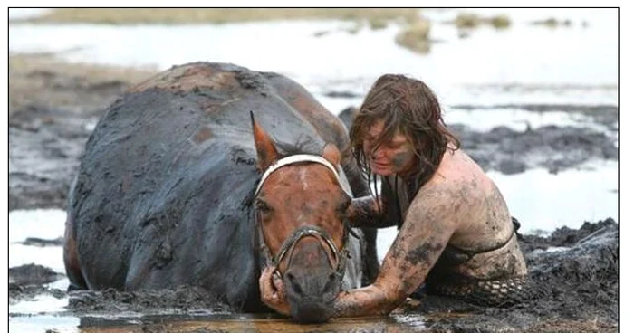 Australainca a stat trei ore alături de calul său