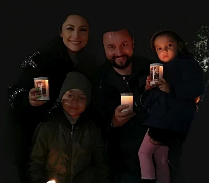 Familia Măruță în noaptea de Înviere 