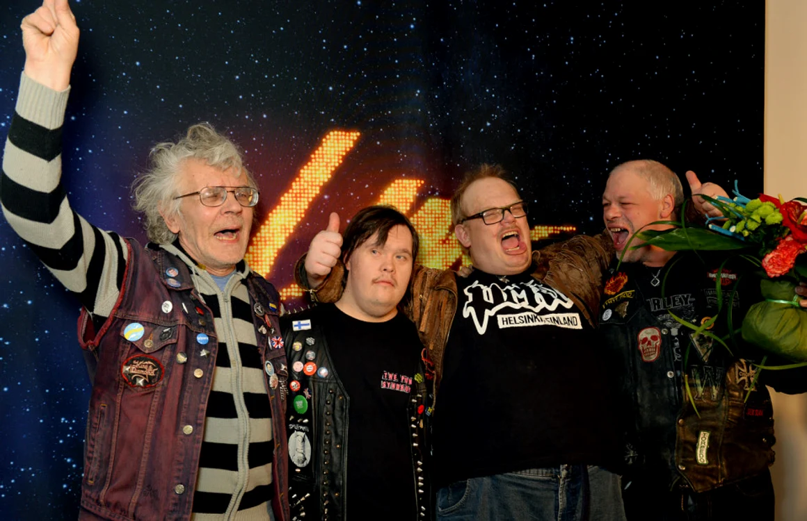 
    Trupa Pertti Kurikan Nimipäivät (PKN) va reprezenta Finlanda la Eurovision 2015Foto: eurovision.tv  