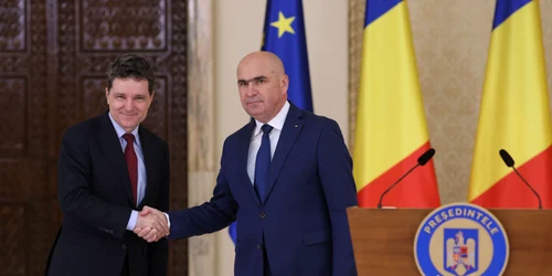 Nicusor Dan Ilie Bolojan, noul premier al Romaniei Foto Inquam Photos George Calin (5) jpg
