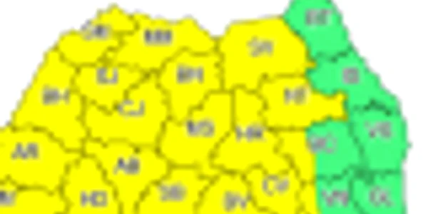 harta 30 judete cod galben