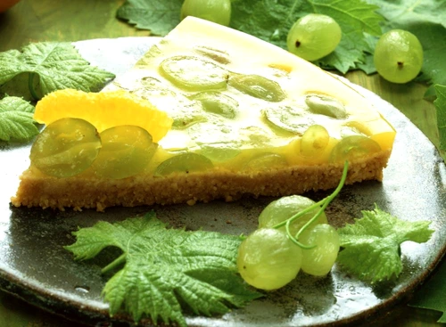 Couscous and green grape tart jpeg
