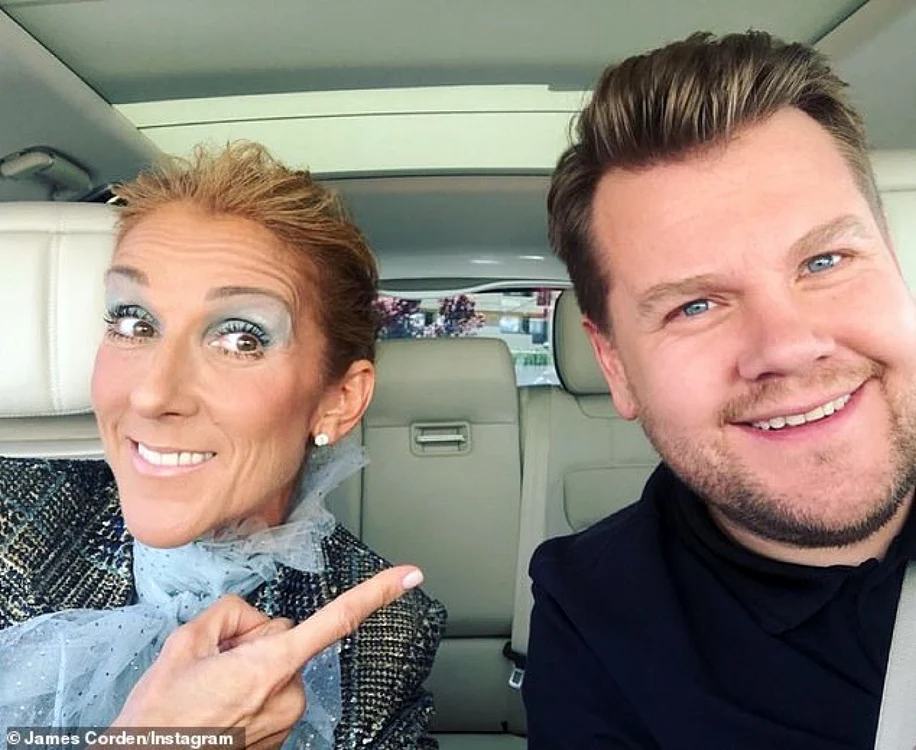 Celine Dion şi James Corden FOTO Instagram James Corden