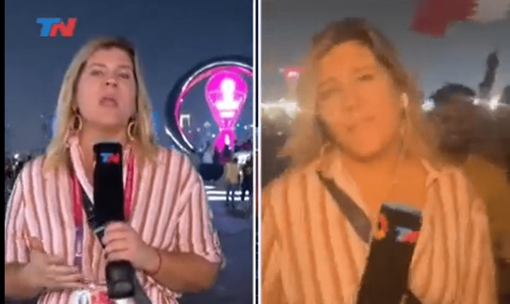 Jurnalistă jefuită în timp ce transmitea în direct din Qatar