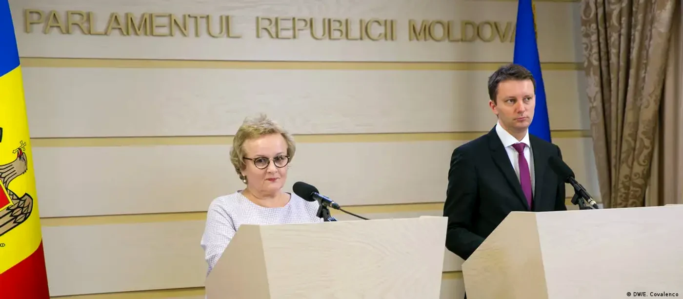 Siegfried Mureșan alături de eurodeputata din Lituania, Laima Andrikiene, la Chișinău (2018)