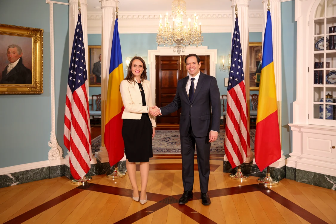 Oana Ţoiu şi Marco Rubio. FOTO: X/Marco Rubio
