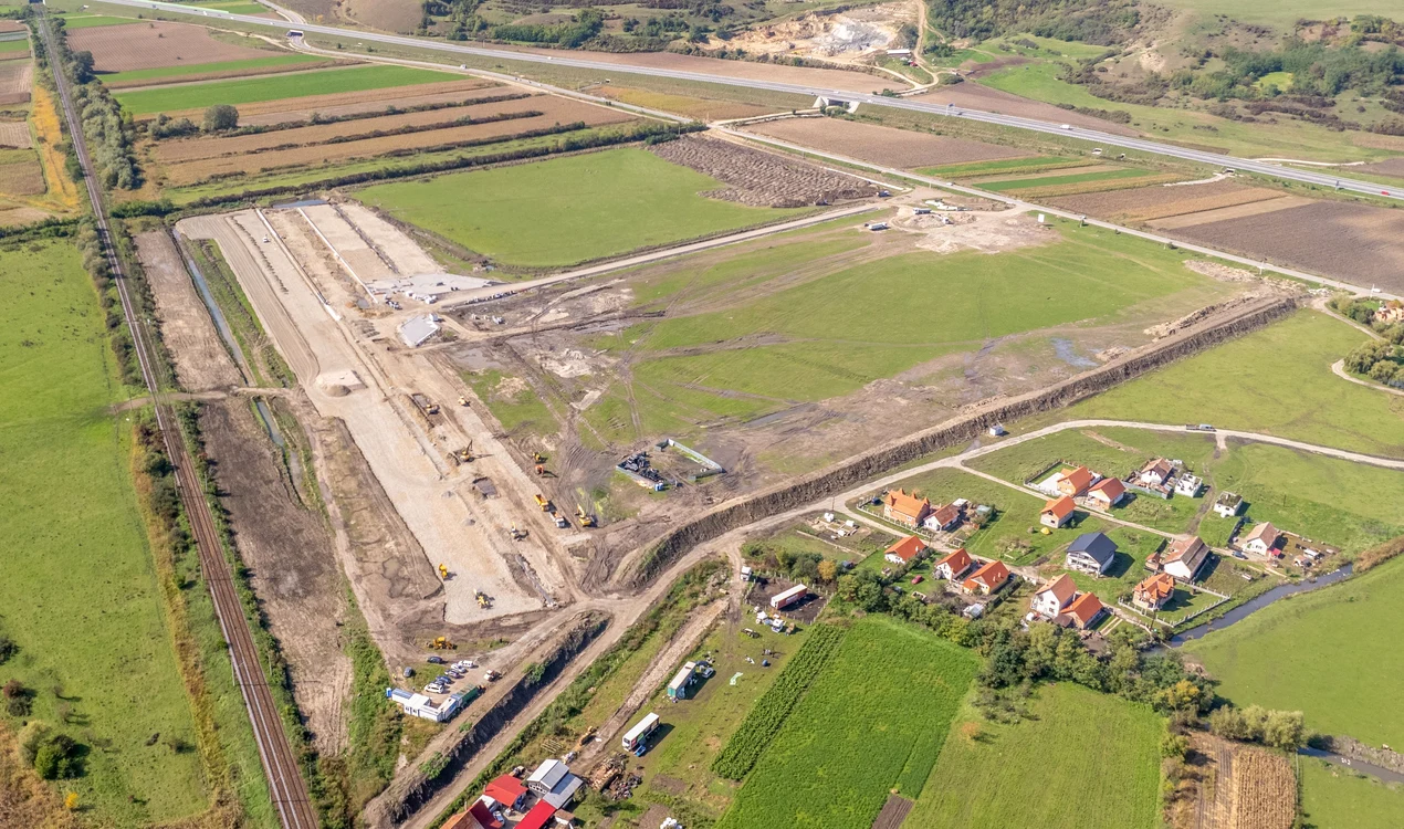 Investiția este amplasată între magistrala CFR și autostrada A10 FOTO DP World