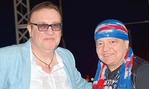 Leo Iorga și Gabriel Cotabiță,  o întâlnire emoționantă  la Câmpia Turzii   jpeg