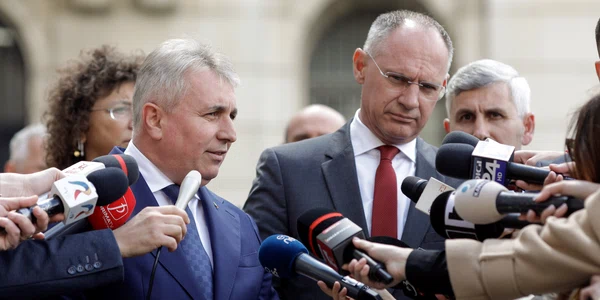 Ministrul de Interne al Austriei, Gerhard Karner, se întâlnește cu Lucian Bode, ministrul de Interne, în București. FOTO Inquam Photos / George Călin