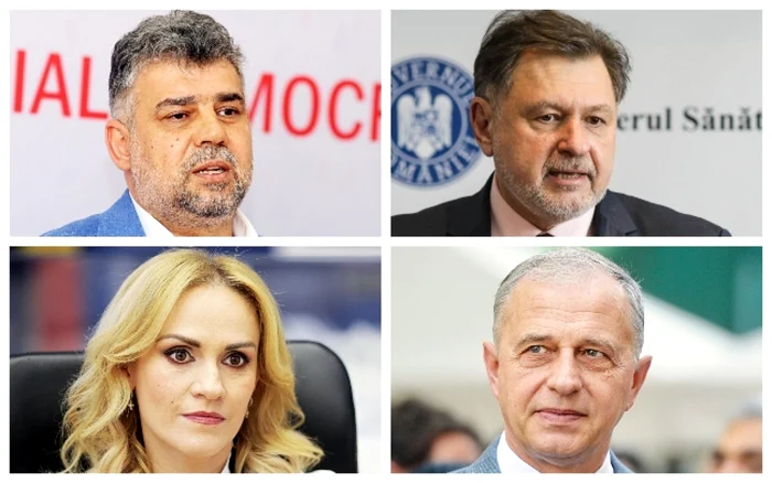 (articol) Marcel Ciolacu & Alexandru Rafila & Gabriela Firea & Mircea Geoană (foto Mediafax Foto & Inquam Photos)
