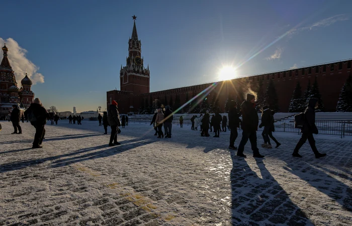Temperaturile au scăzut până la -30 grade Celsius la Moscova FOTO EPA-EFE
