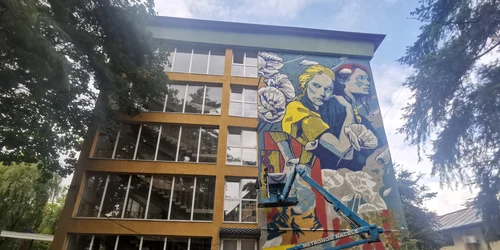 Pictura murală de Ziua Ucrainei1 jpg