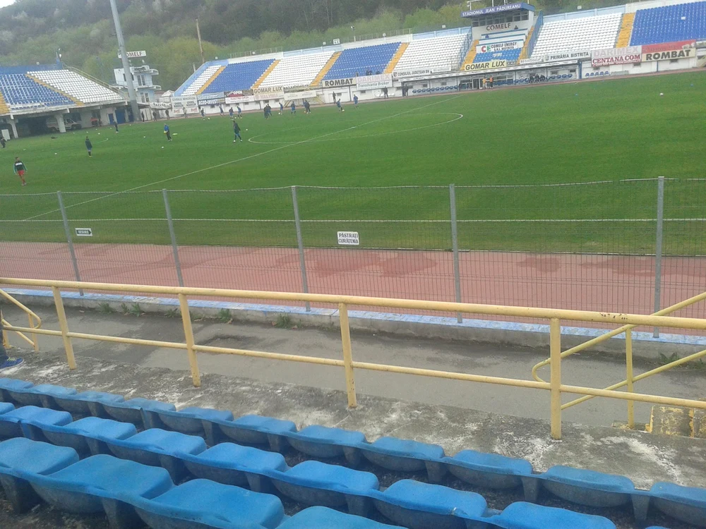 Stadionul din Bistrița FOTO: Facebook Babutan Aurelian
