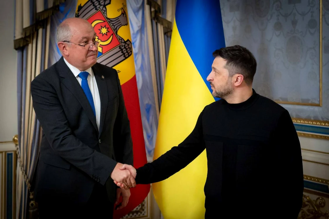 Oficialii au discutat la Kiev. FOTO: Telegram.org/ Zelenskiy Official