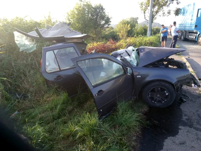 Accident mortal pe şoseaua de centură a Mediaşului - SIbiu Foto Adevărul