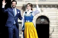 Prinţul Carl Phillip şi prinţesa Sofia ai Suediei participă la ceremonia de sărbătorire a Zilei Naţionale a Suediei la Palatul Regal din Stockholm Suedia. FOTO Guliver-Gettyimages