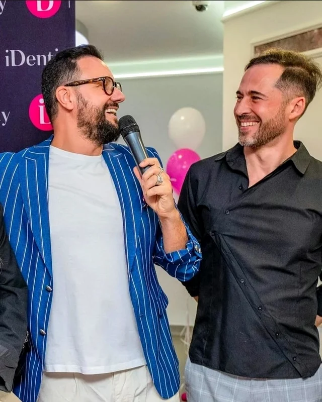Dinu Maxer s-a întâlnit recent cu Cătălin Măruță, la lansarea clinicii Identity Sursa: Instagram 