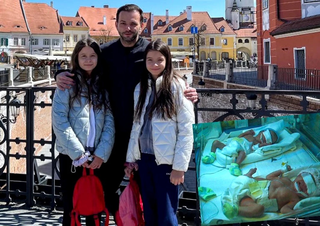 
    Gemenele lui Mihai Morar, născute prematur, s-au făcut două domnișoare minunate, acum în vârstă de 13 ani  