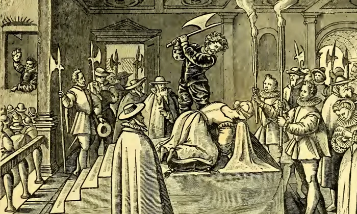 Calendar 8 februarie: 1587   Maria Stuart, regina scoțienilor, a fost executată pentru implicarea într un complot împotriva verișoarei sale, regina Elisabeta I png