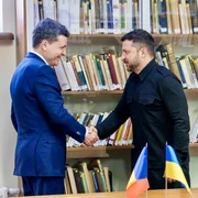 Nicușor Dan și Volodimir ZelenskiFOTO presidency.ro