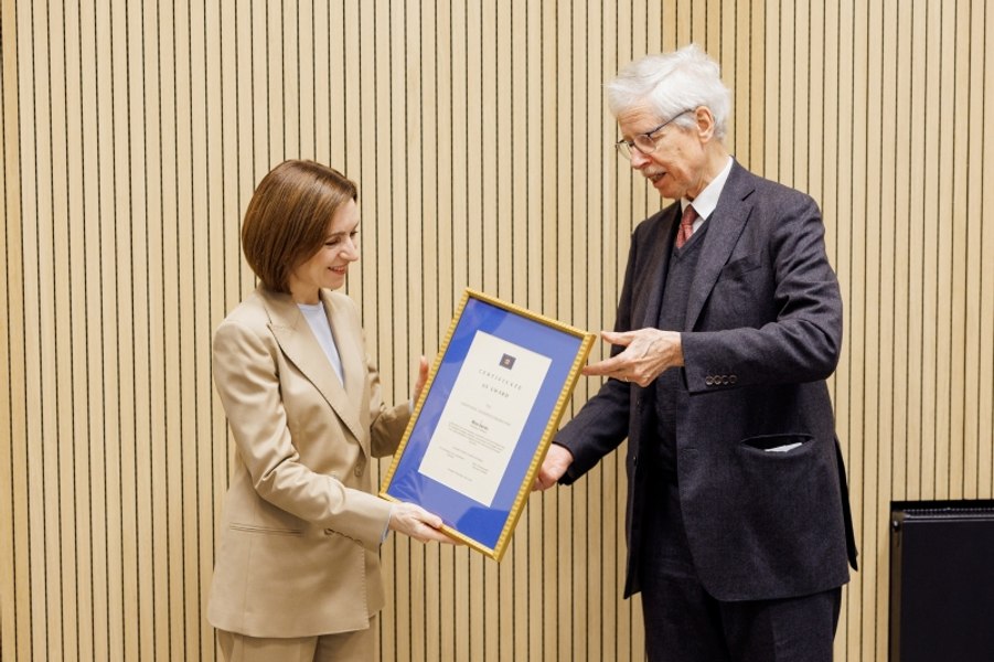 Lidera de la Chișinău, premiată la Bruxelles pentru promovarea valorilor europene: Nu este despre mine, ci despre oamenii Moldovei