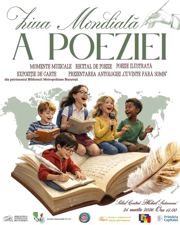 Ziua Mondială a Poeziei, celebrată la Biblioteca Metropolitană București
