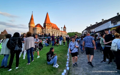 În vizită la Castelul Corvinilor din Hunedoara FOTO Daniel Guță