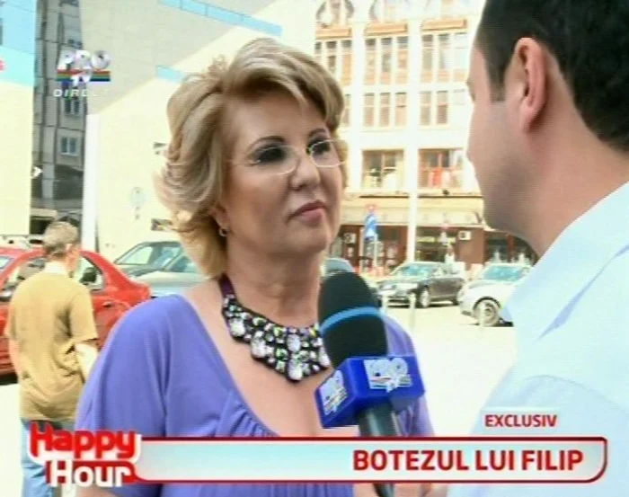 Luminiţa Anghel şi-a botezat copilul