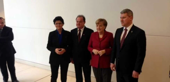 Anca Boagiu, Vasile Blaga, Angela Merkel şi Cătălin Predoiu FOTO Adevărul